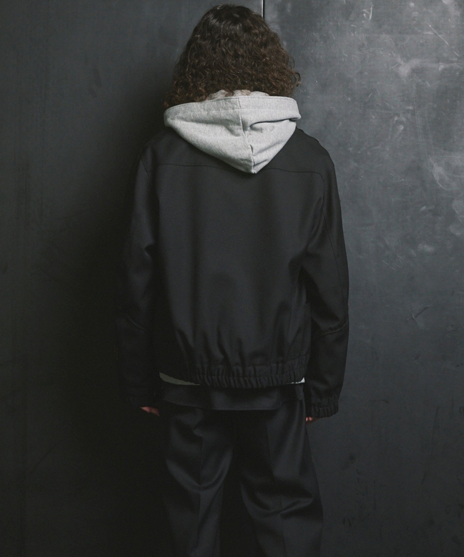 4 Colors Chambray Washable Wool Prime-Over Blouson