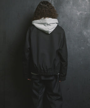 4 Colors Chambray Washable Wool Prime-Over Blouson