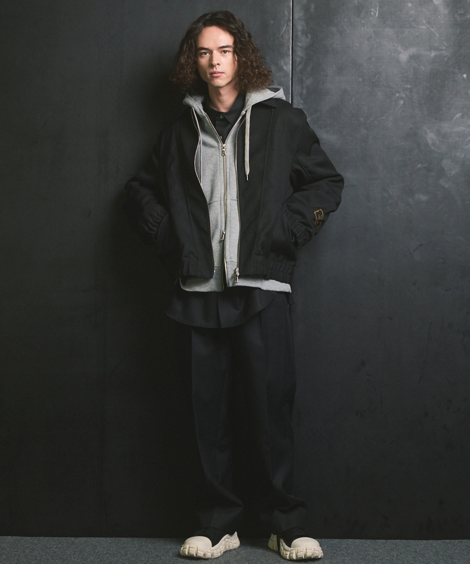 4 색 샹 브레이 씻을 수있는 양모 프라임-오버 일반 칼라 셔츠