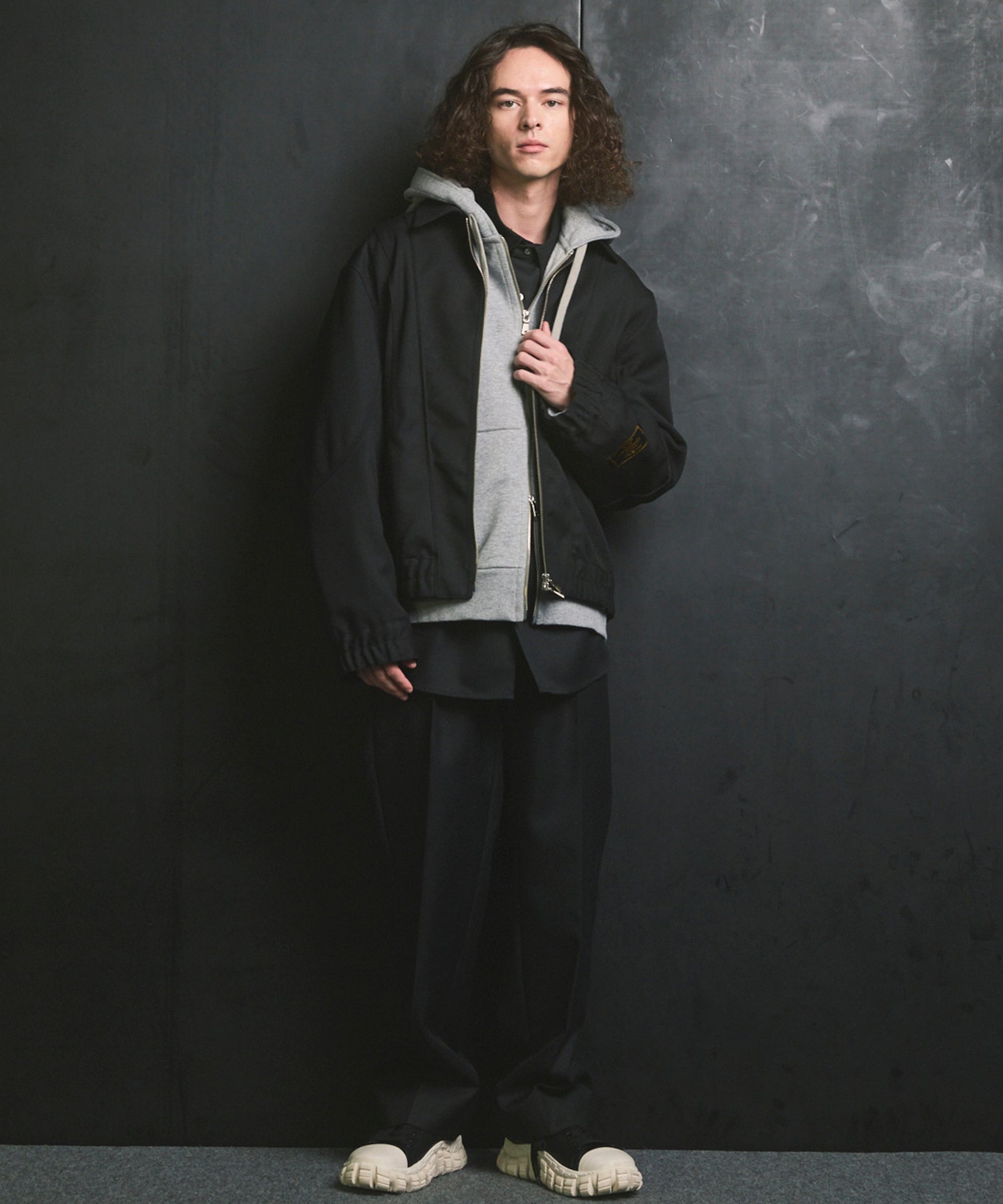 4 색 샹 브레이 세탁 가능한 양모 원은 직선 바지