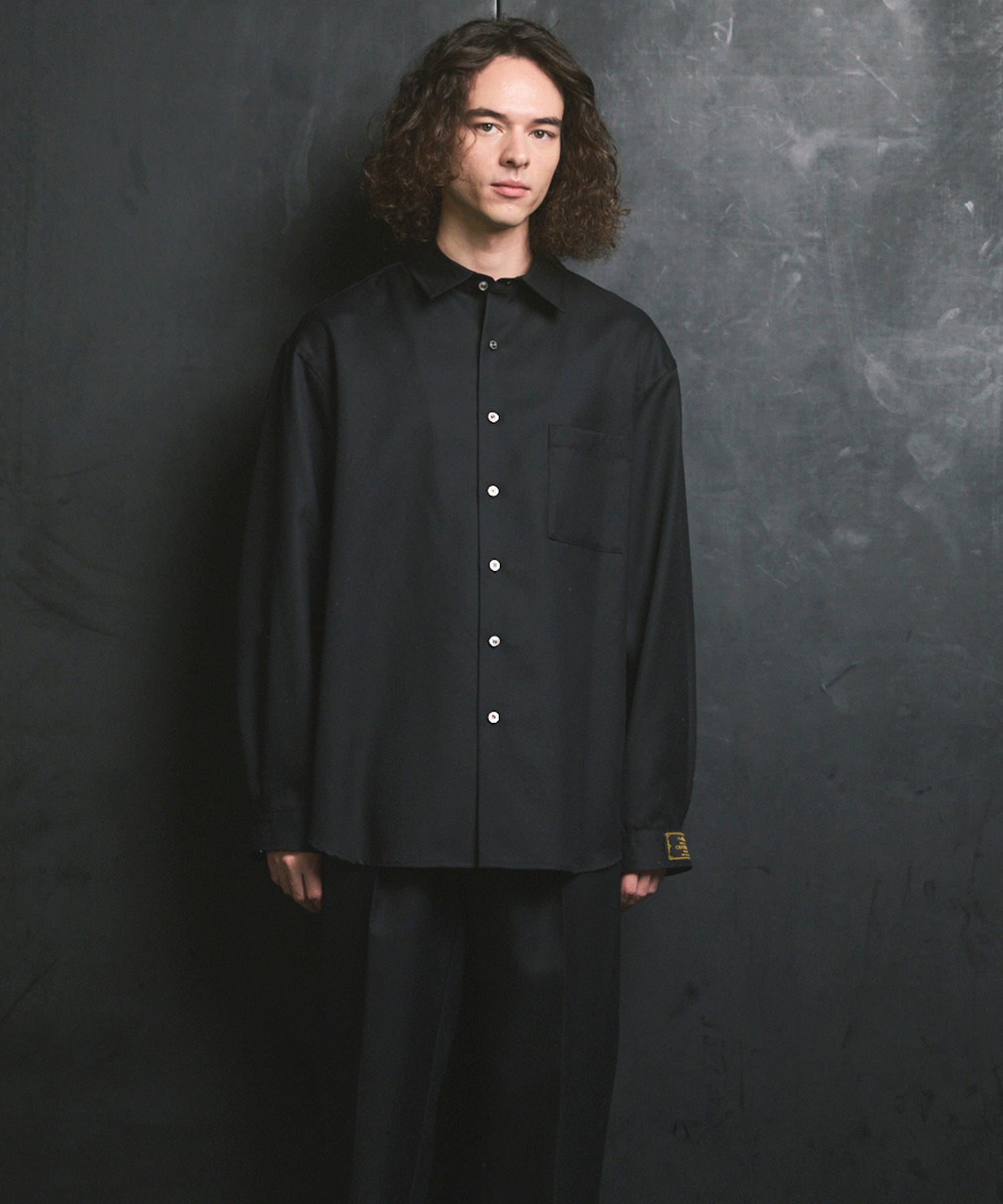 4 색 샹 브레이 씻을 수있는 양모 프라임-오버 일반 칼라 셔츠