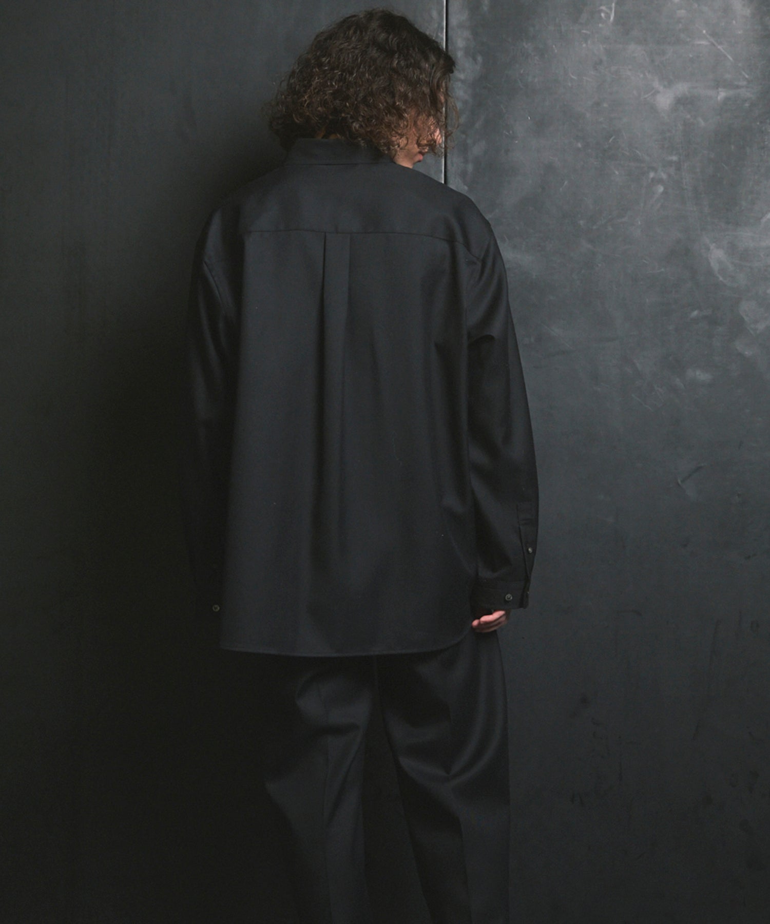 4 색 샹 브레이 씻을 수있는 양모 프라임-오버 일반 칼라 셔츠