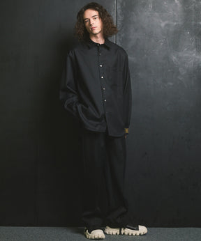 4 색 샹 브레이 씻을 수있는 양모 프라임-오버 일반 칼라 셔츠