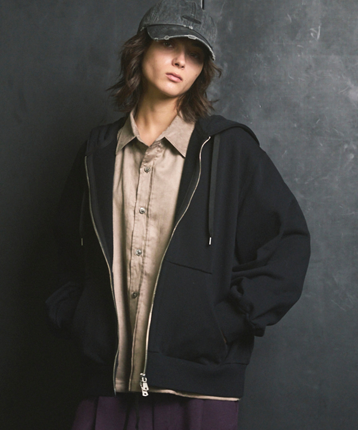 【ONE-MILE WEAR】Prime-Over Zip Hoodie