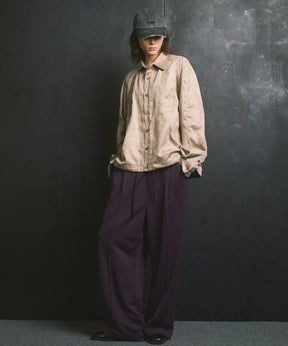 Curve Pocket A Light Eco Suede Shirt