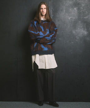 Gradation Short Length Prime-Over V-Neck Knit Pullover