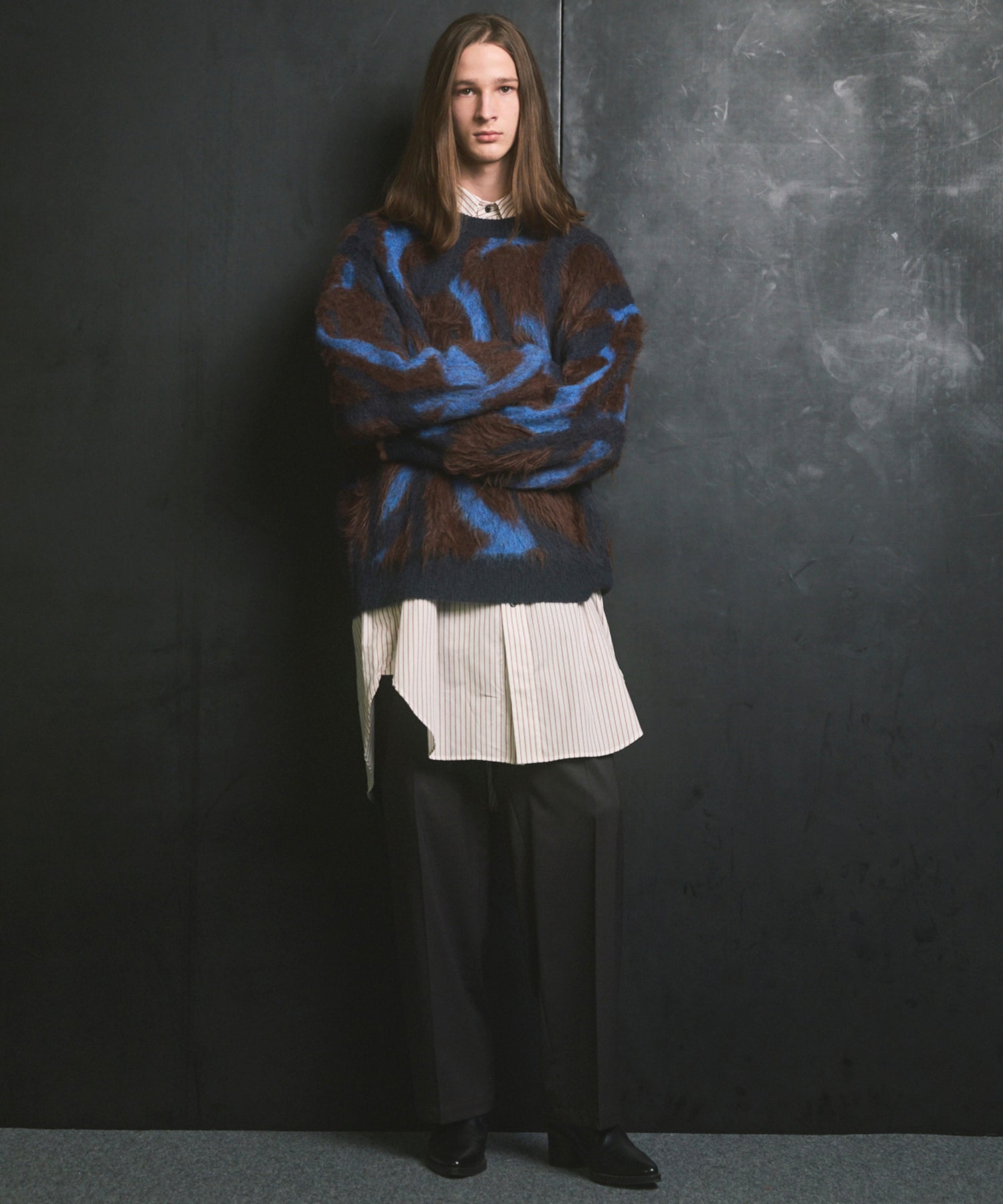 [Sales open at 12:00 on Saturday, September 13th] [Italian Dead Stock Fabric] Prime-Over Maxi Shirts Coat