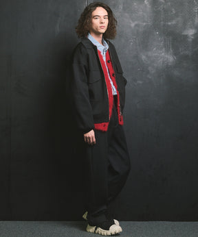 [25AW PRE-ORDER] Prime-Over Double Pocket Knit Zip Blouson