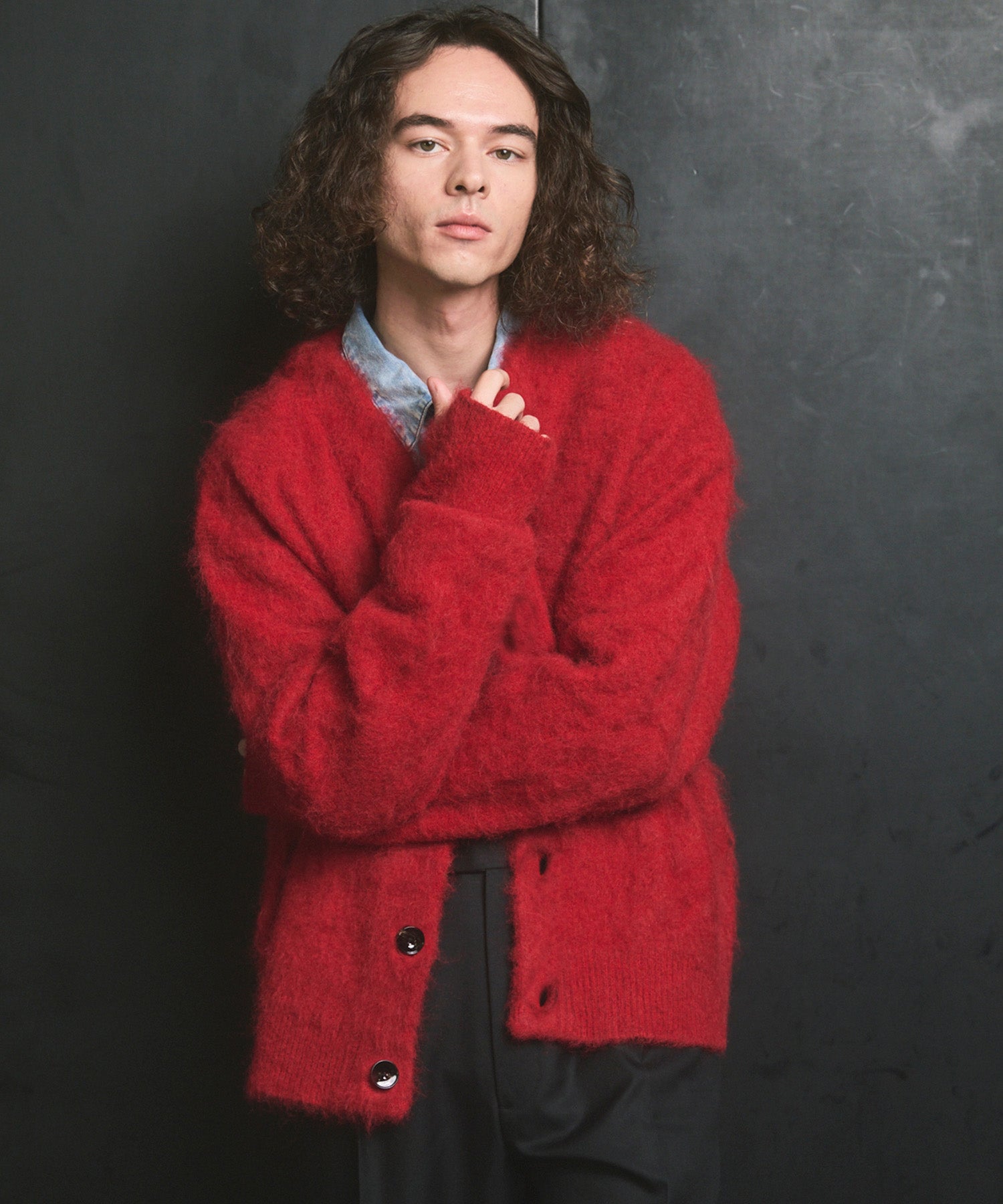 [25AW PRE-ORDER] Fade Yarn Prime-Over Full Zip Knit