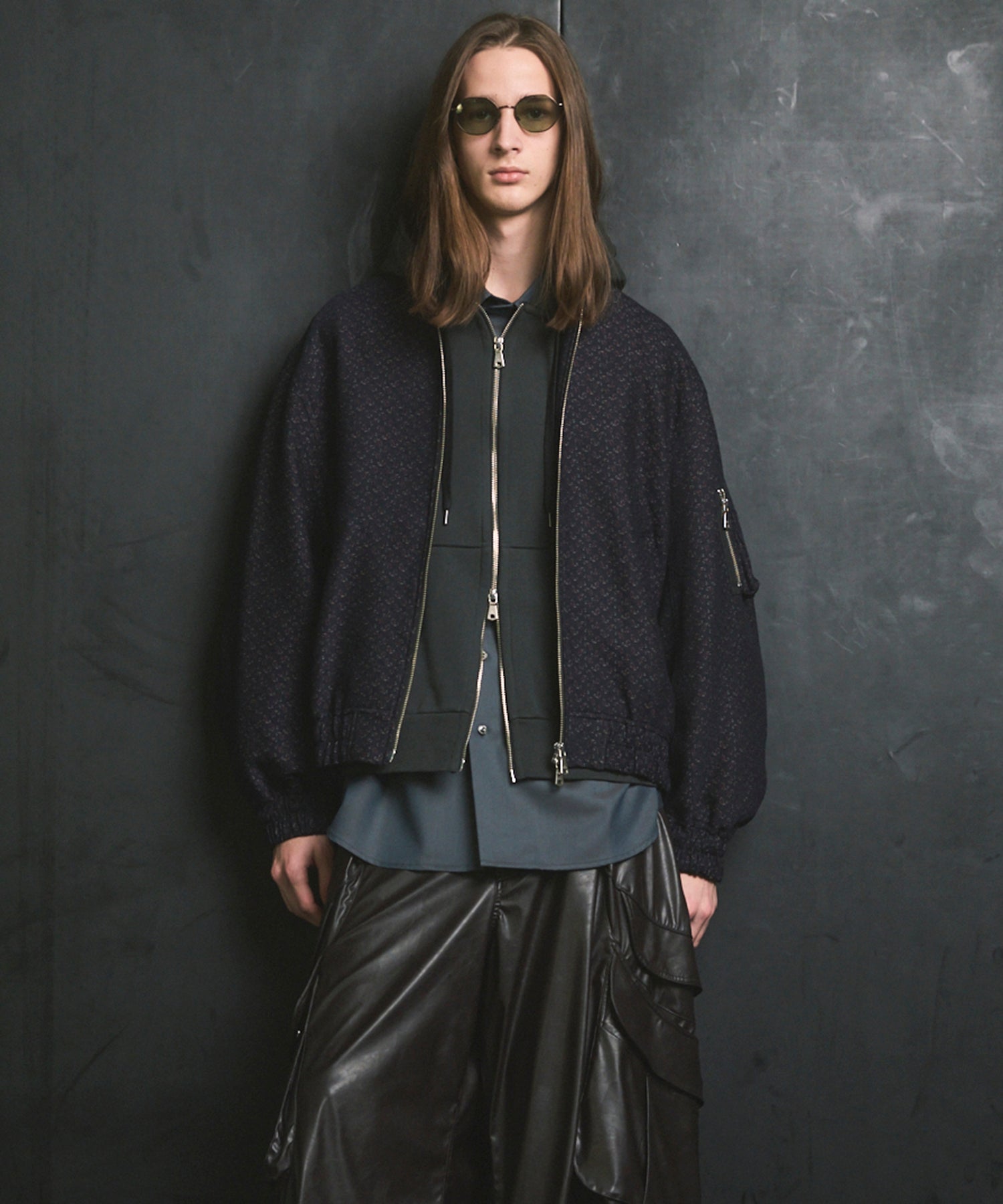 [Sale starts at 12:00 pm on Saturday, September 13th] [Italian Dead Stock Fabric] Prime-Over MA-1 Bomber Jacket