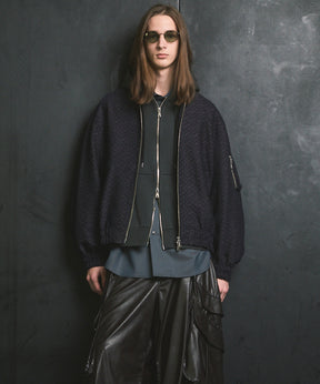 [Sale starts at 12:00 pm on Saturday, September 13th] [Italian Dead Stock Fabric] Prime-Over MA-1 Bomber Jacket