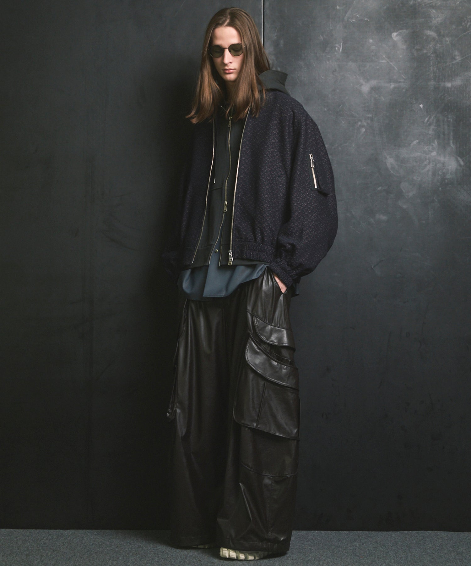 4 색 샹 브레이 씻을 수있는 양모 프라임-오버 일반 칼라 셔츠