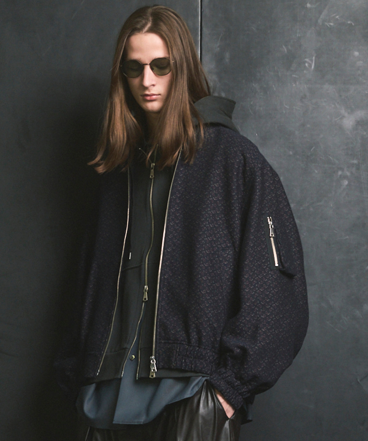 【Italian Dead Stock Fabric】Prime-Over MA-1 Bomber Jacket