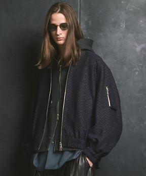 [Sale starts at 12:00 pm on Saturday, September 13th] [Italian Dead Stock Fabric] Prime-Over MA-1 Bomber Jacket