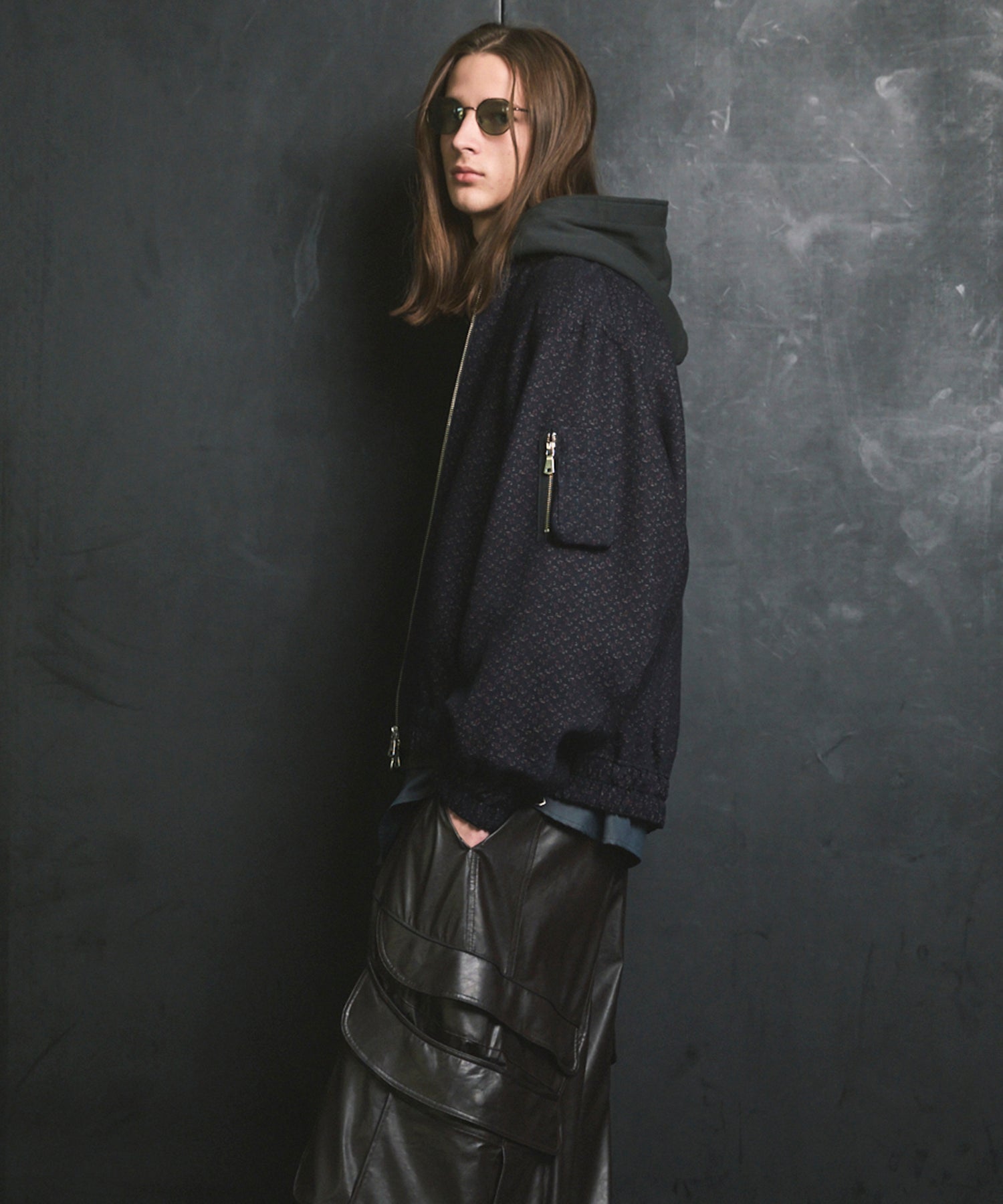 [Sale starts at 12:00 pm on Saturday, September 13th] [Italian Dead Stock Fabric] Prime-Over MA-1 Bomber Jacket