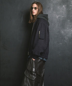 [Sale starts at 12:00 pm on Saturday, September 13th] [Italian Dead Stock Fabric] Prime-Over MA-1 Bomber Jacket