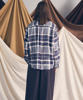 [意大利死库织物]原始的常规领绒布衬衫