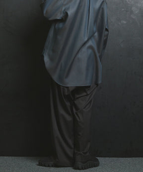 울 믹스 부드러운 연속 견인짜리 넓은 바지