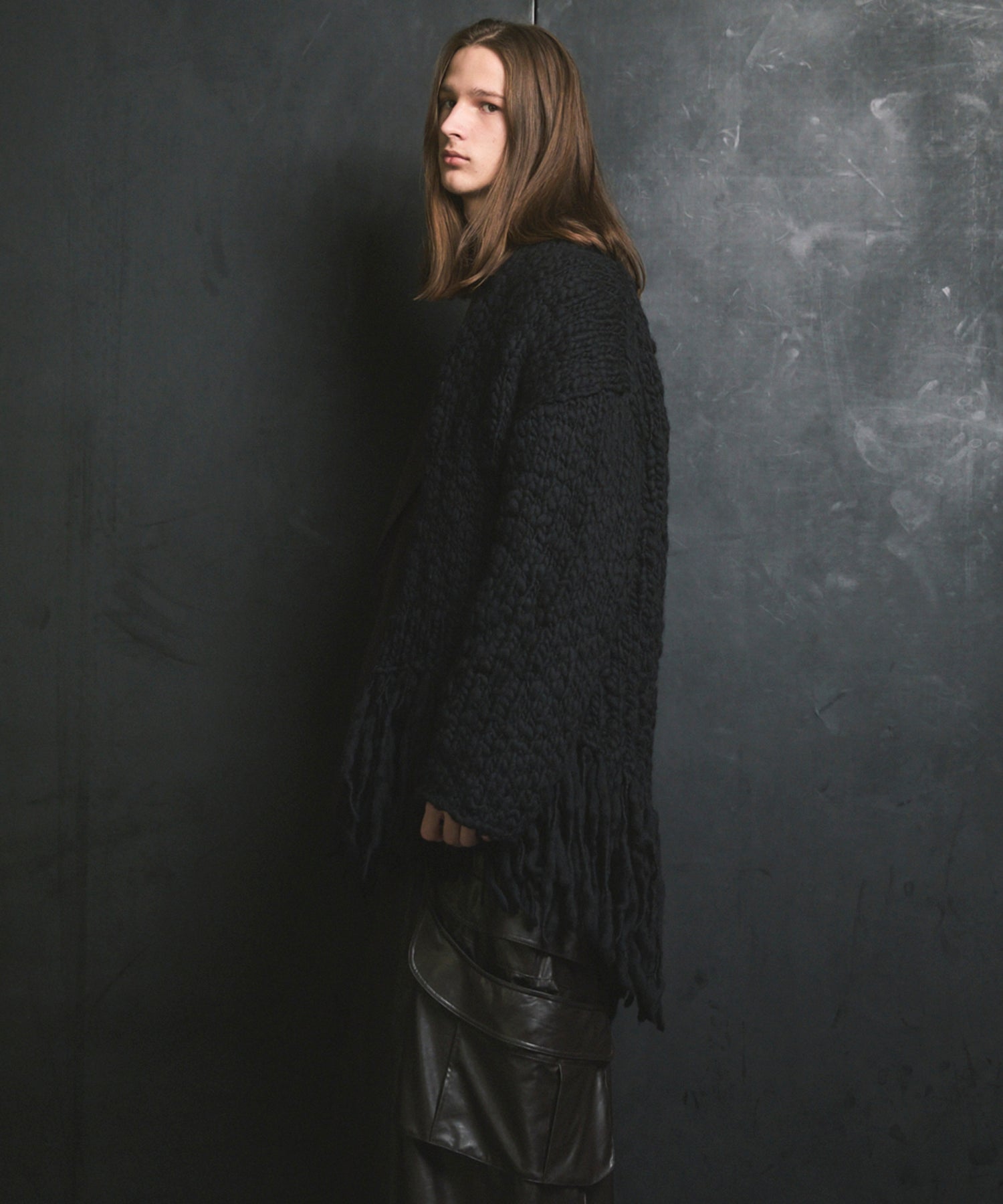 [25AW PRE-ORDER] Fade Yarn Prime-Over Full Zip Knit