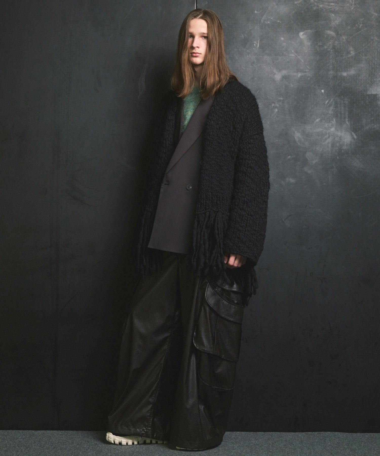 [25AW PRE-ORDER] Fade Yarn Prime-Over Full Zip Knit