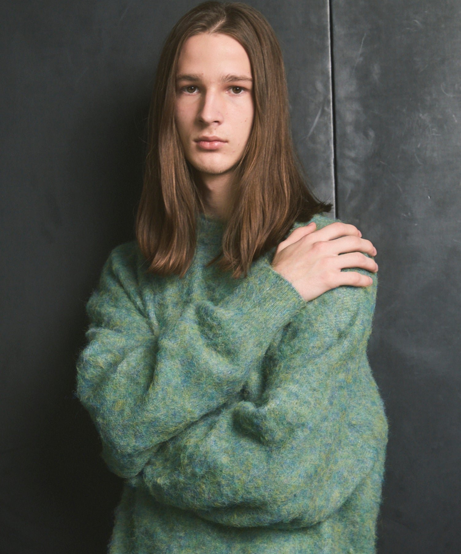 [25AW PRE-ORDER] Fade Yarn Prime-Over Full Zip Knit