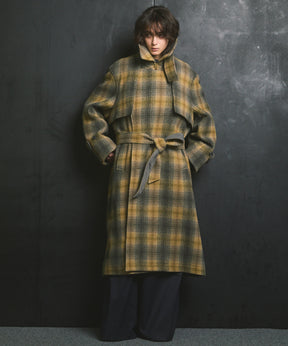 羊毛混合光滑的宽宽松裤子