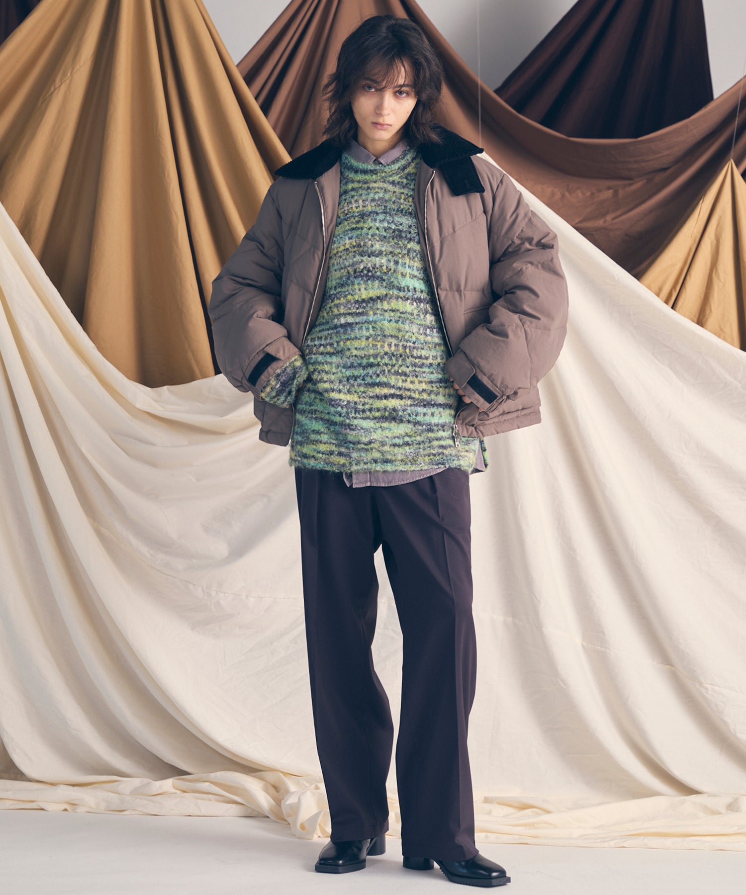 [25AW PRE-ORDER] Italian Imported Yarn Prime-Over Crew Neck Pullover Knit