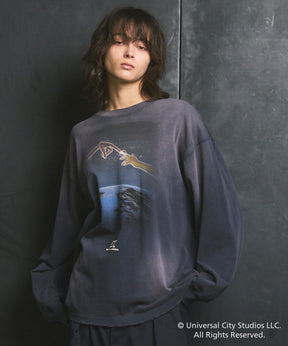 【MOVIE SERIES】「E.T.」- Finger - Prime-Over Crew Neck  Long Sleeve T-Shirt