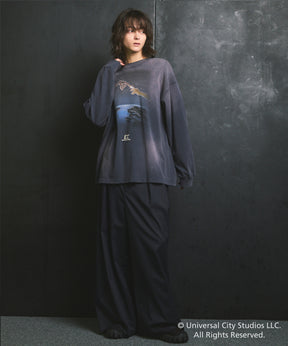 【MOVIE SERIES】「E.T.」- Finger - Prime-Over Crew Neck  Long Sleeve T-Shirt