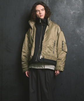 Different Material Docking Prime-Over Military Blouson