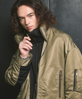 Different Material Docking Prime-Over Military Blouson