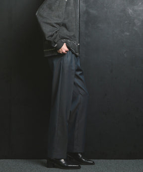 4 색 샹 브레이 세탁 가능한 양모 원은 직선 바지