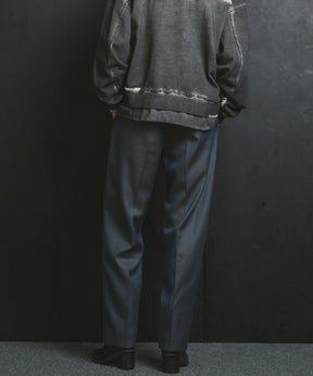 4 색 샹 브레이 세탁 가능한 양모 원은 직선 바지