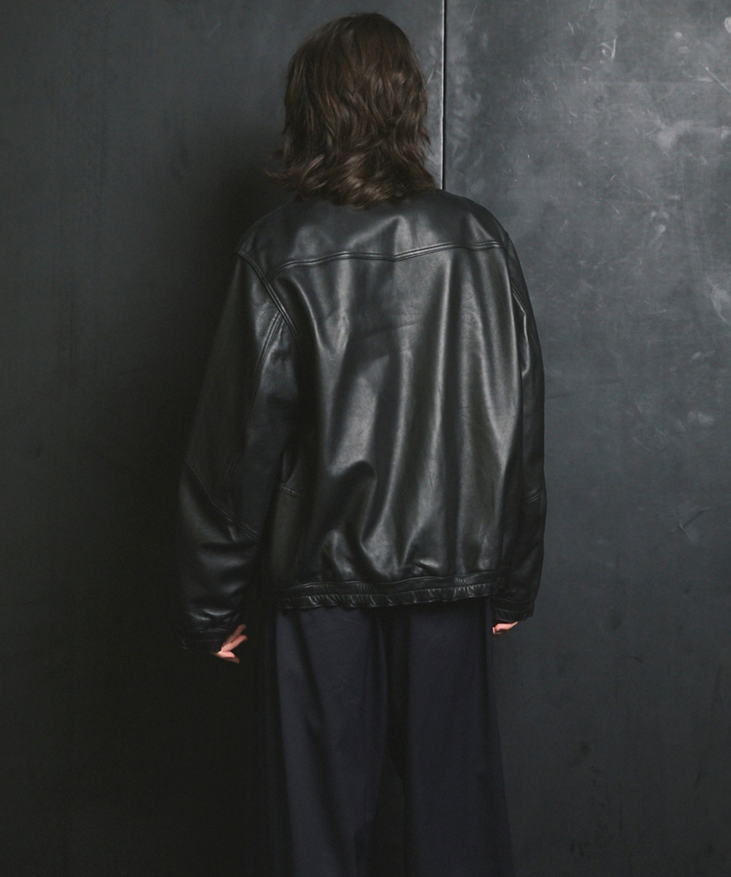 PRE-ORDER】Sheep Leather Single Collard Blouson