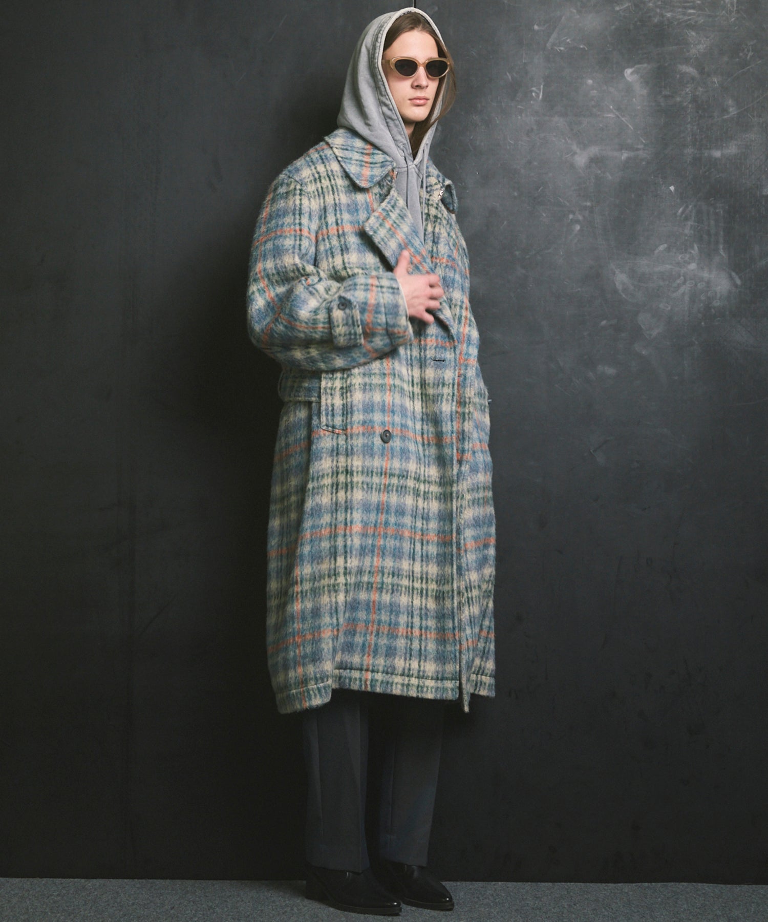 4 색 샹 브레이 세탁 가능한 양모 원은 직선 바지