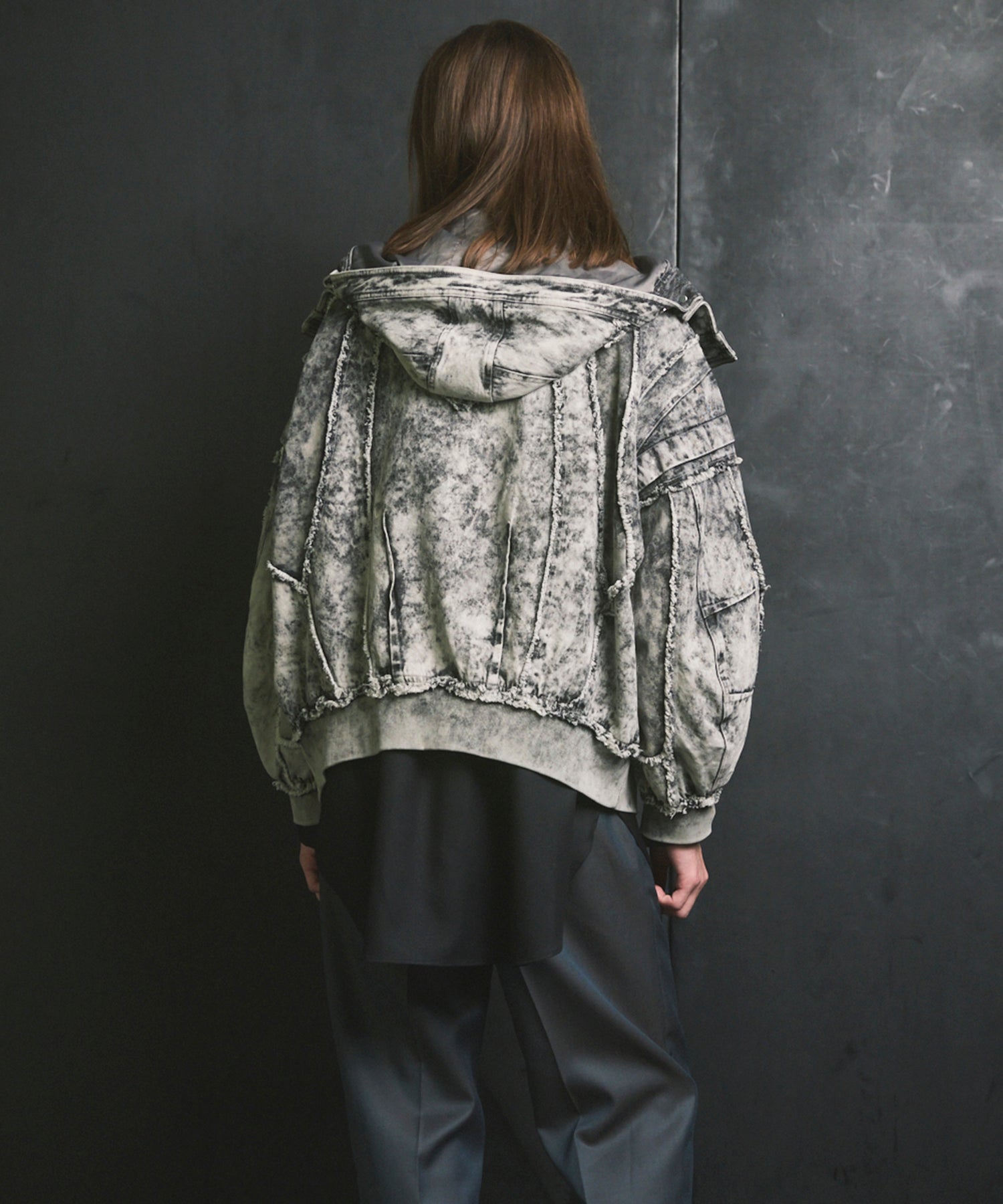 Different Material Docking Prime-Over Military Blouson