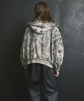 Different Material Docking Prime-Over Military Blouson