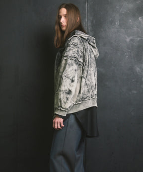Different Material Docking Prime-Over Military Blouson