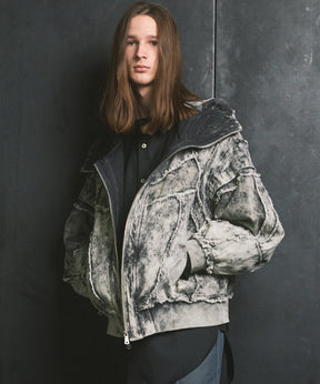 Different Material Docking Prime-Over Military Blouson