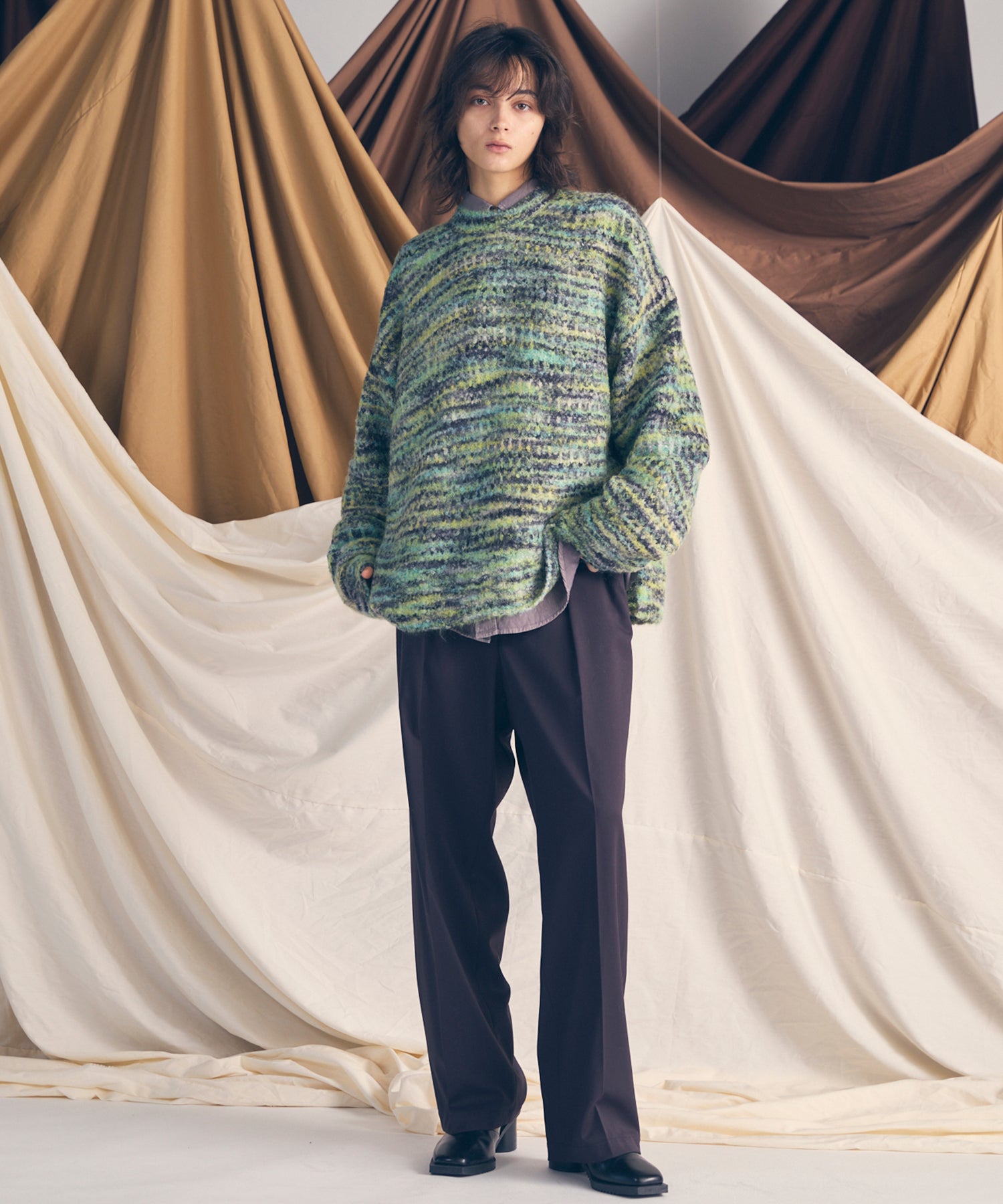 울 믹스 스무드 프라임 넓은 1짜리 넓은 바지