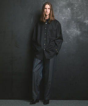 4 색 샹 브레이 세탁 가능한 양모 원은 직선 바지