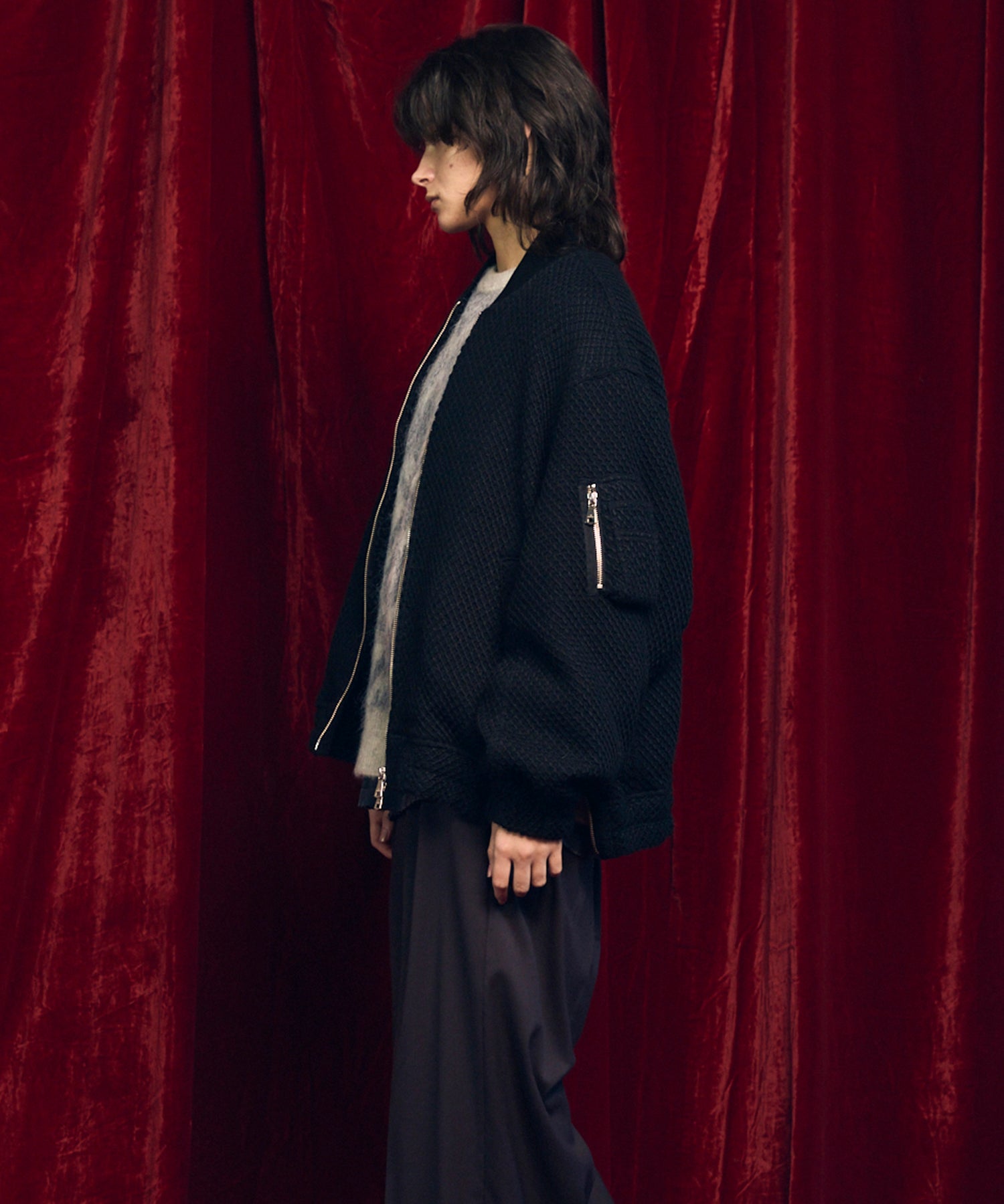 [Sale starts at 12:00 pm on Saturday, September 13th] [Italian Dead Stock Fabric] Prime-Over MA-1 Bomber Jacket