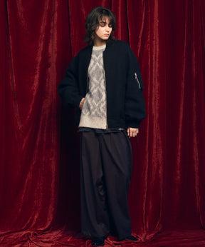 [Sale starts at 12:00 pm on Saturday, September 13th] [Italian Dead Stock Fabric] Prime-Over MA-1 Bomber Jacket