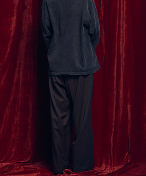 울 믹스 부드러운 연속 견인짜리 넓은 바지