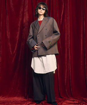 [Sales open at 12:00 on Saturday, September 13th] [Italian Dead Stock Fabric] Prime-Over Maxi Shirts Coat