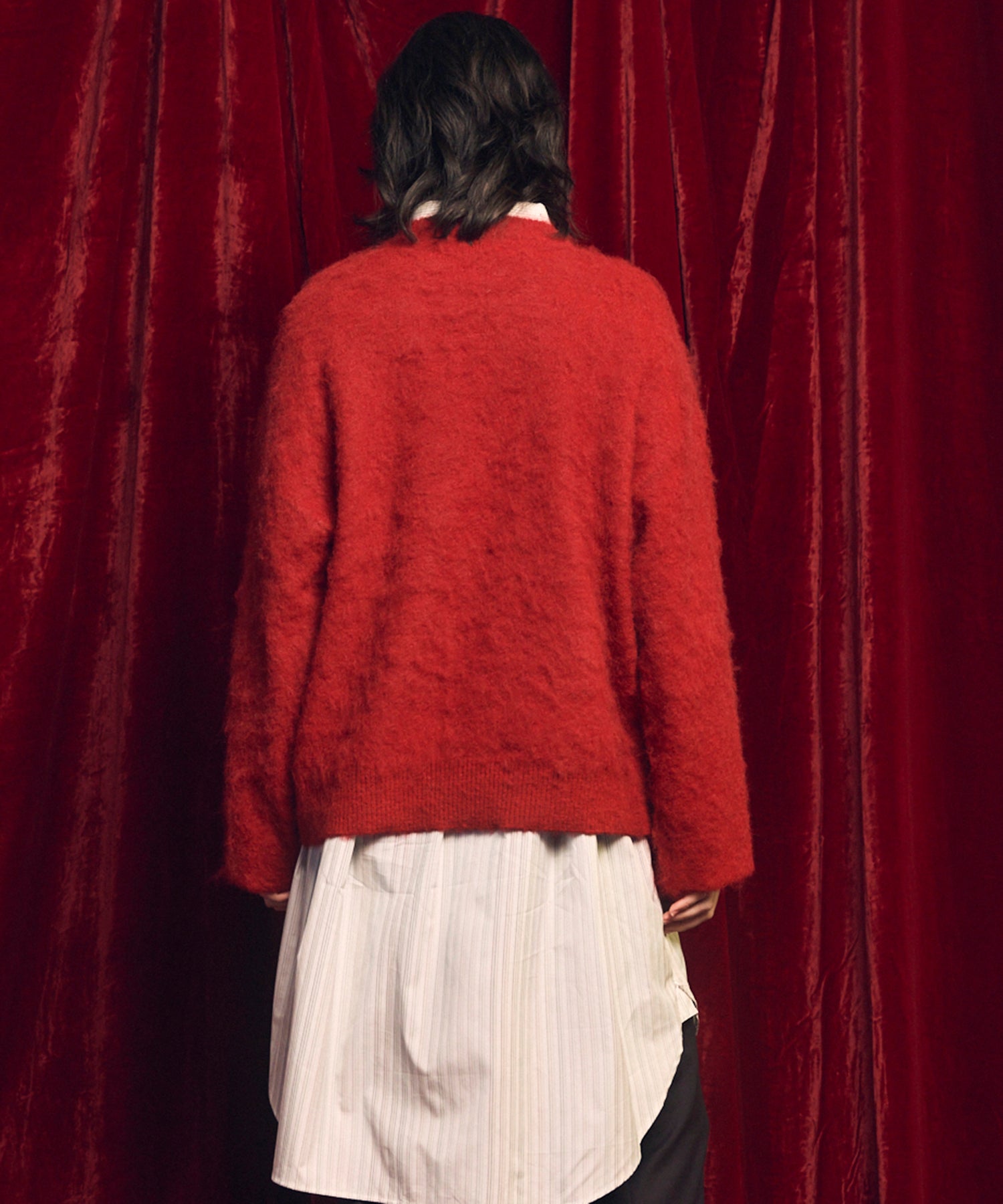 [25AW PRE-ORDER] Fade Yarn Prime-Over Full Zip Knit