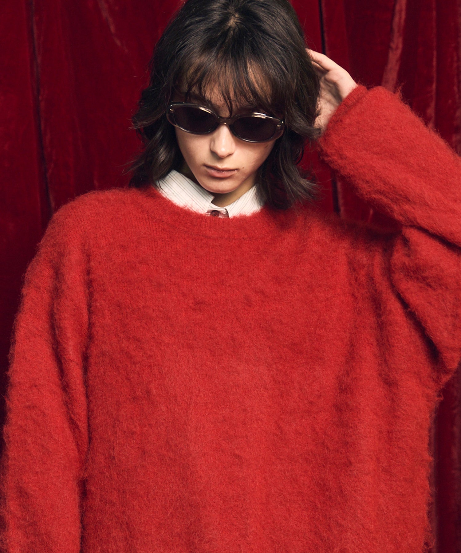 [25AW PRE-ORDER] Fade Yarn Prime-Over Full Zip Knit