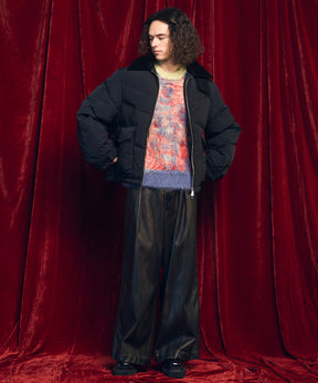 [25AW预订] 7G毛茸茸的雅加德·普拉克（Jacquard Prime）船员脖子编织套头衫