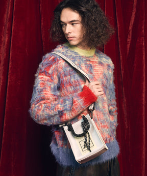 Aluminum Bonded Leather Shoulder Bag