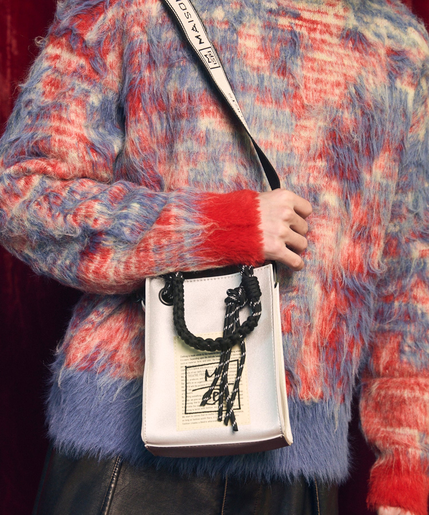 Aluminum Bonded Leather Shoulder Bag